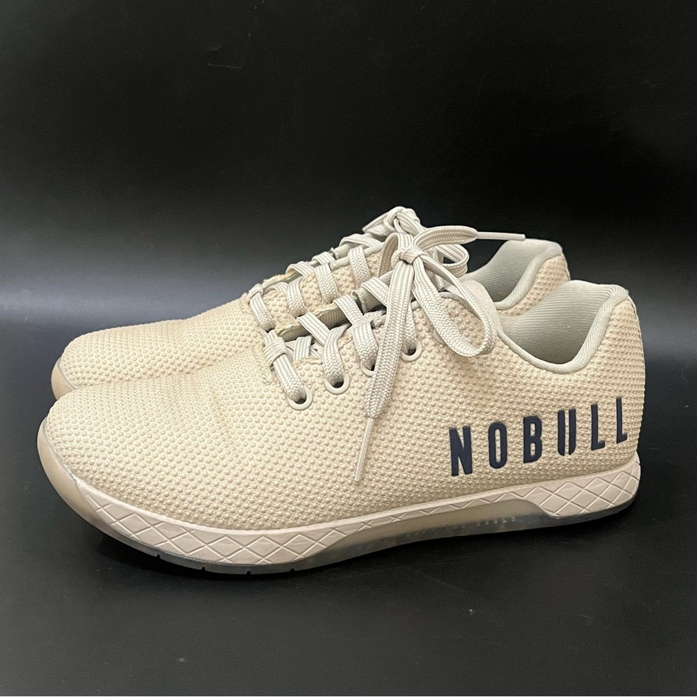 NOBULL SuperFabric Trainer Cross Training Shoes Womens Sz 7.5 Cream